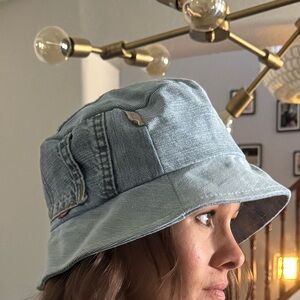 Vintage Lev’s 501 denim up-cycled bucket hat